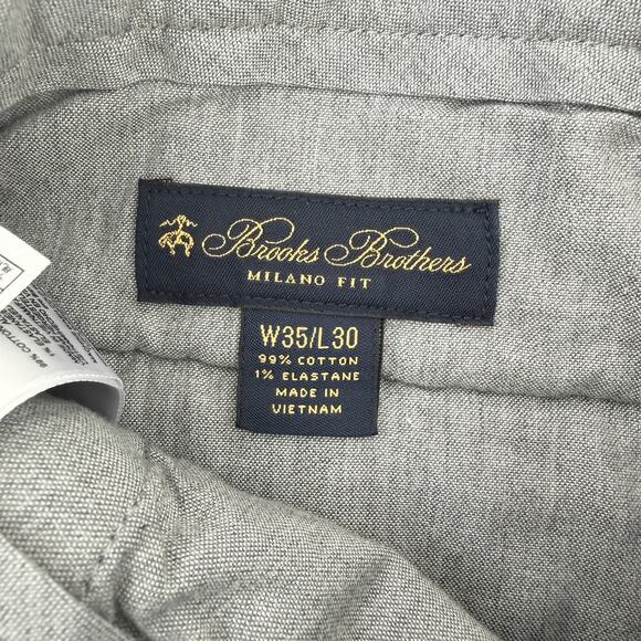 Brooks Brothers Corduroy Pants Mens 34x30 Navy Blue Milano Fit Wide Wale Cotton - Picture 7 of 11